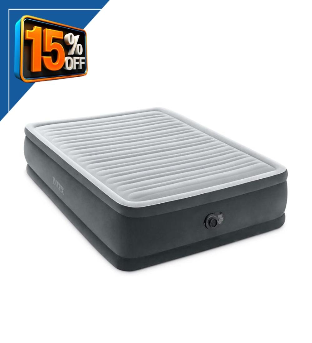 COLCHON CON INFLADOR PLUSH INTEX 152X203X46